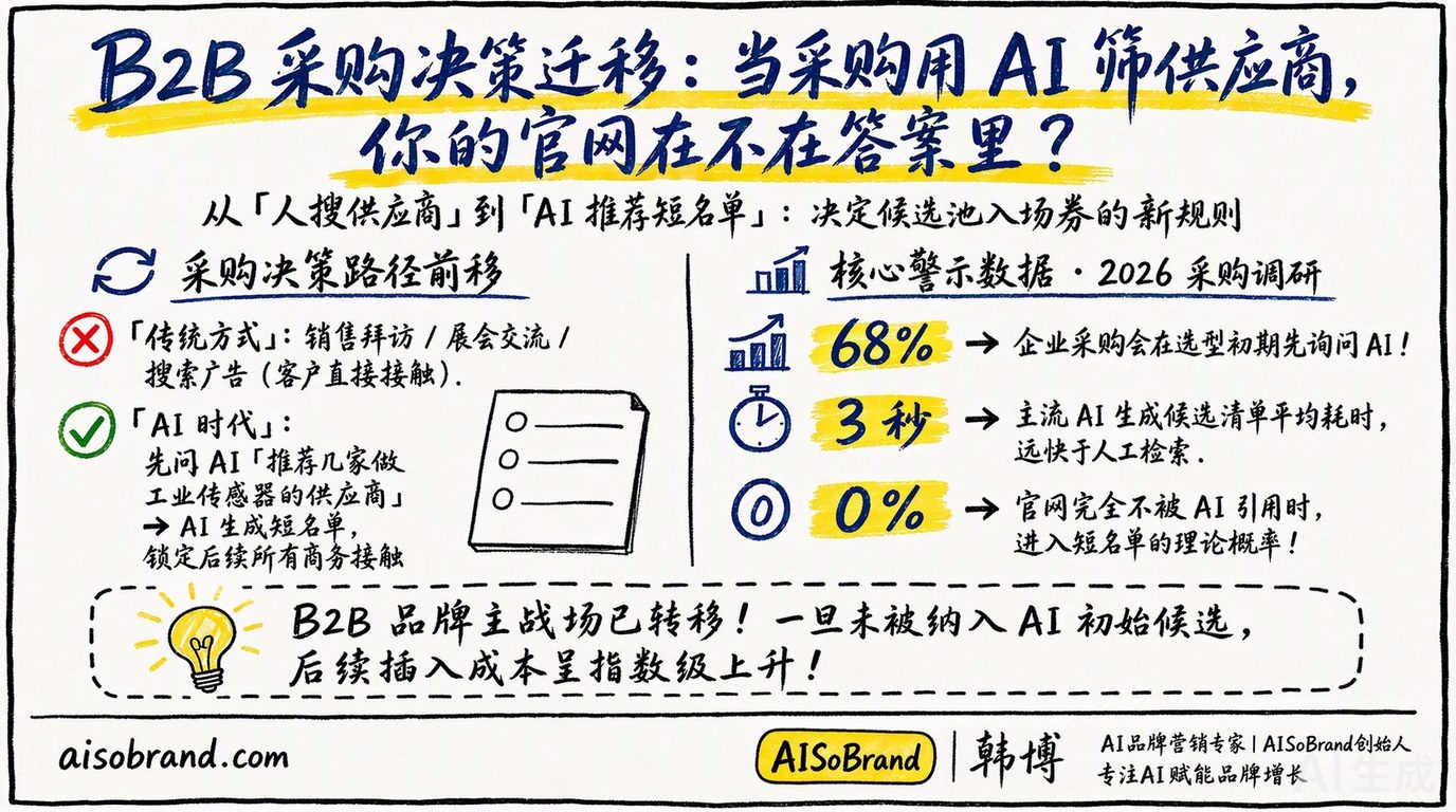 当采购用AI筛供应商,你的官网在不在答案里?