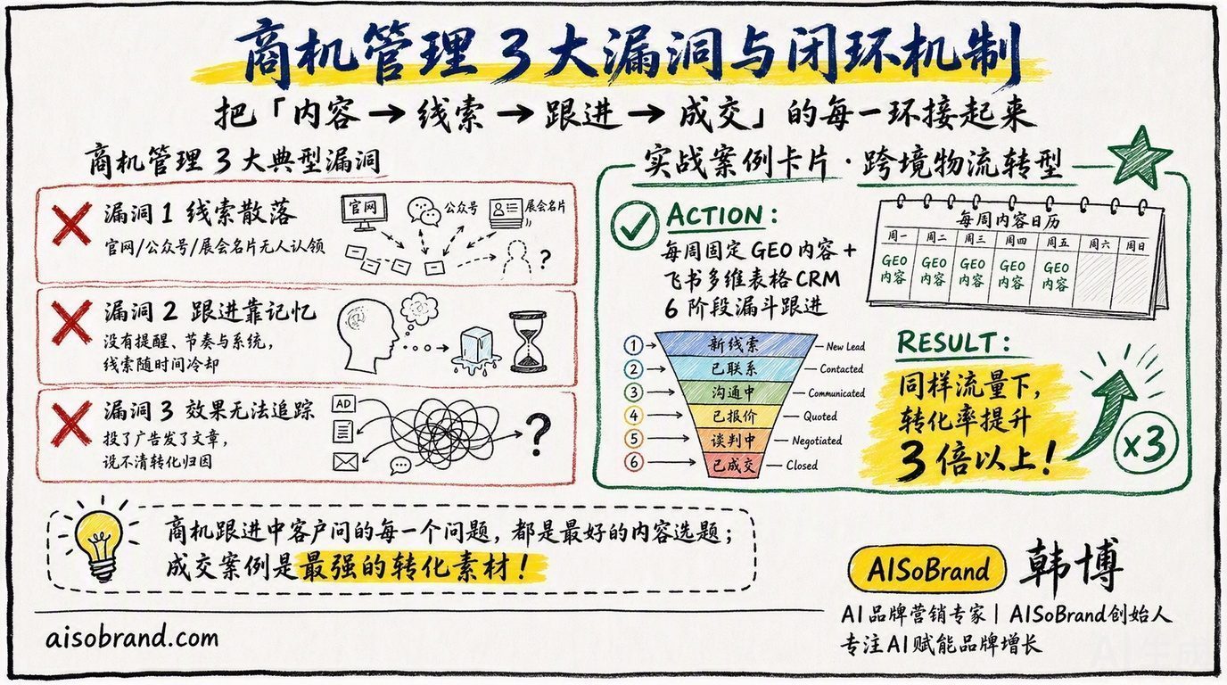 图2：商机管理 3 大漏洞与闭环机制