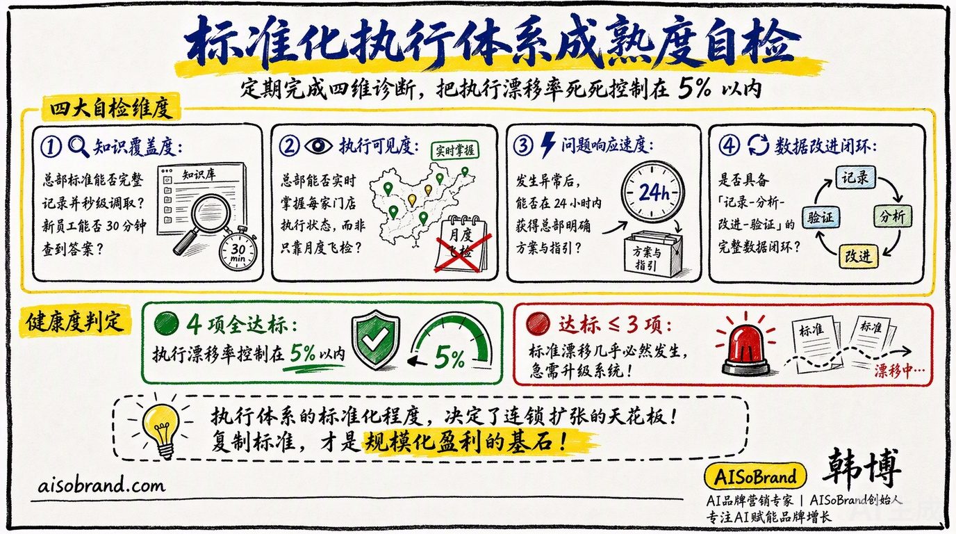 标准化执行体系成熟度自检：四大维度诊断，把执行漂移率死死控制在5%以内