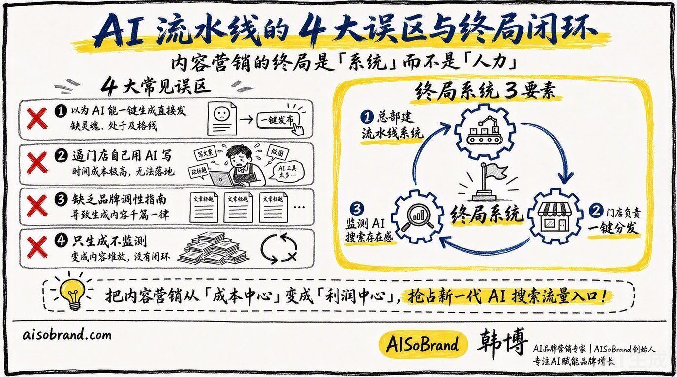 图3：AI 流水线的 4 大误区与终局闭环