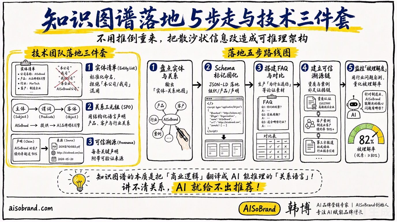 知识图谱落地5步走与技术三件套：实体清单、关系三元组、可信溯源