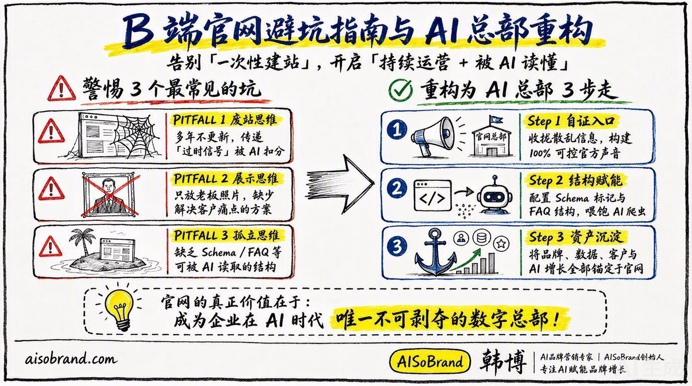 B端官网避坑指南与AI总部重构